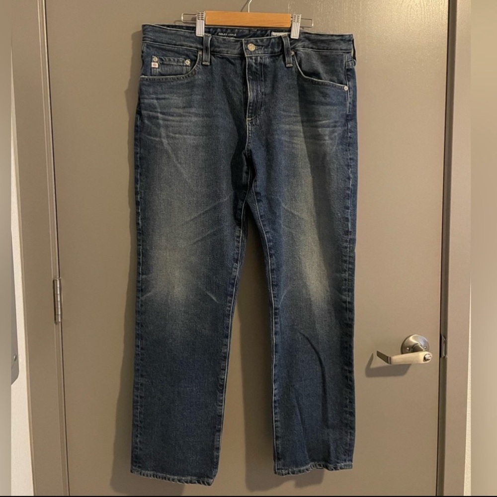 ❄️ Anthropologie AG Adriano Goldschmied Nolan Relaxed Ankle Jeans 31R